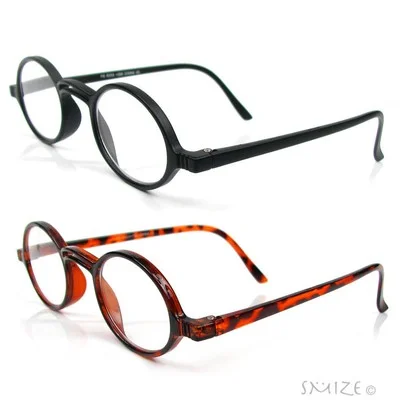 Black Frame Round Glasses Harry Potter Style