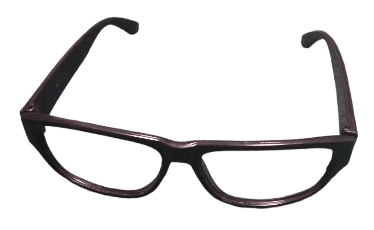 Black Plastic Glasses Frames Only No Lenses For Costume / Play