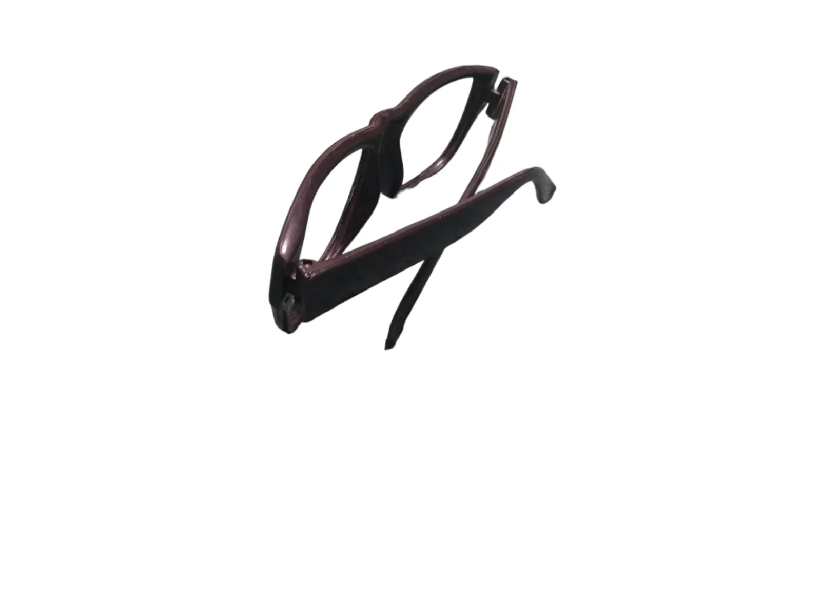 Black Plastic Glasses Frames Only No Lenses For Costume / Play 3