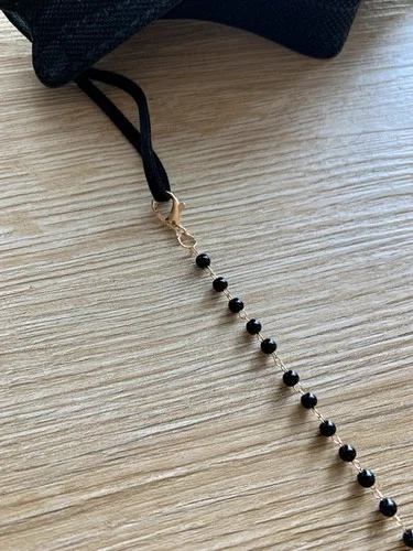 Black Sunglasses Mask Chains Lanyard For Women Men Crystal Eyeglasses Chains Anti-lost Earphone Holder 2021 Fashion Necklace 3