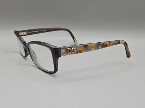 Black Womens DOLCE & Gabbana Glasses Frames Only Rhinestone