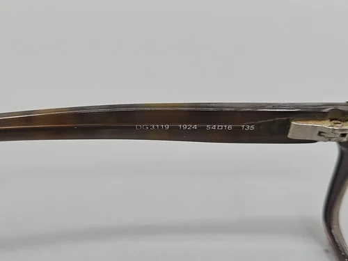 Black Womens DOLCE & Gabbana Glasses Frames Only Rhinestone 3