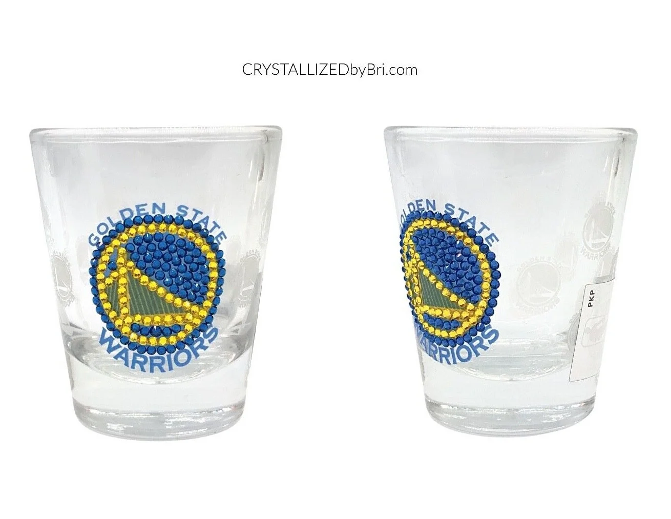 Bling Shot Glass AUSTRIAN CRYSTAL Any Basketball Team NBA 76ers Sports Bedazzled