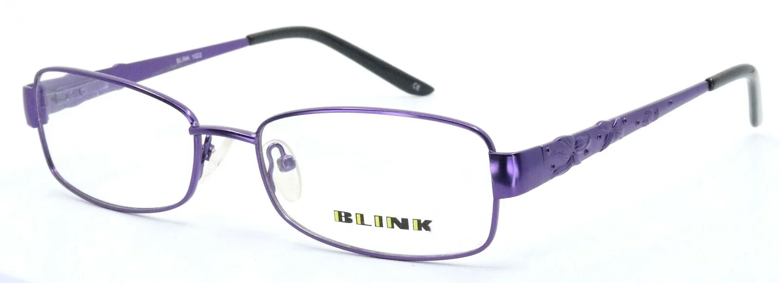 BLINK 1022 C01 Purple Metal Rectangular Womens Eyeglasses Frames 52-16-135