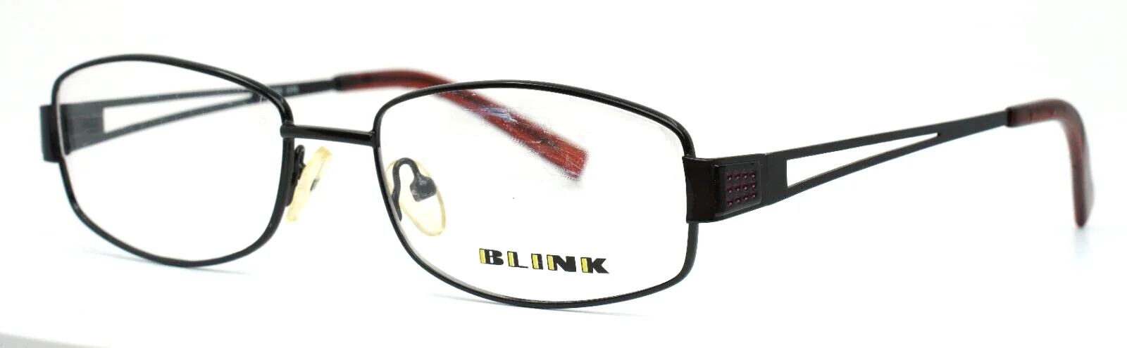 BLINK 1078 C02 Black Mens Rectangle Full Rim Eyeglasses 54-17-135 B:33 1