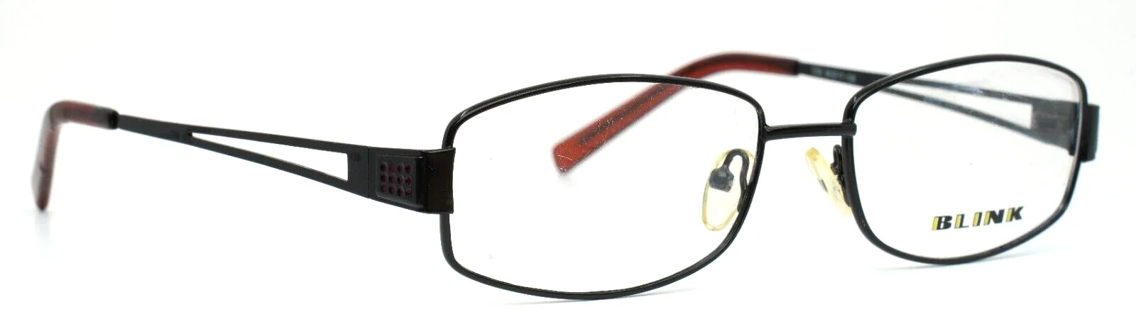 BLINK 1078 C02 Black Mens Rectangle Full Rim Eyeglasses 54-17-135 B:33 3