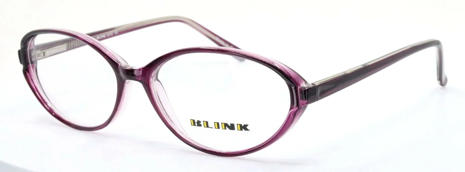 BLINK 2072 C03 Purple Crystal Womens Oval Full Rim Eyeglasses Frames 53-15-135