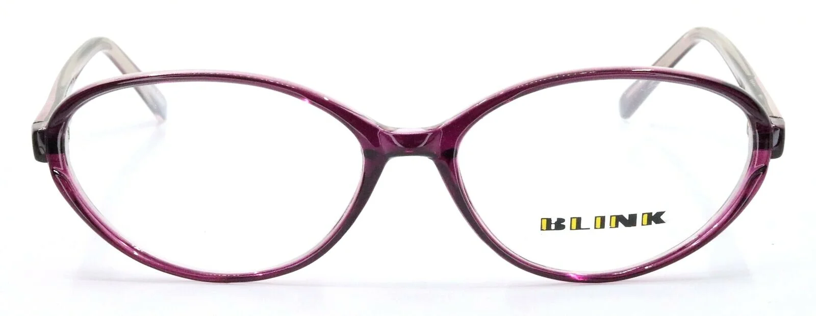BLINK 2072 C03 Purple Crystal Womens Oval Full Rim Eyeglasses Frames 53-15-135 2