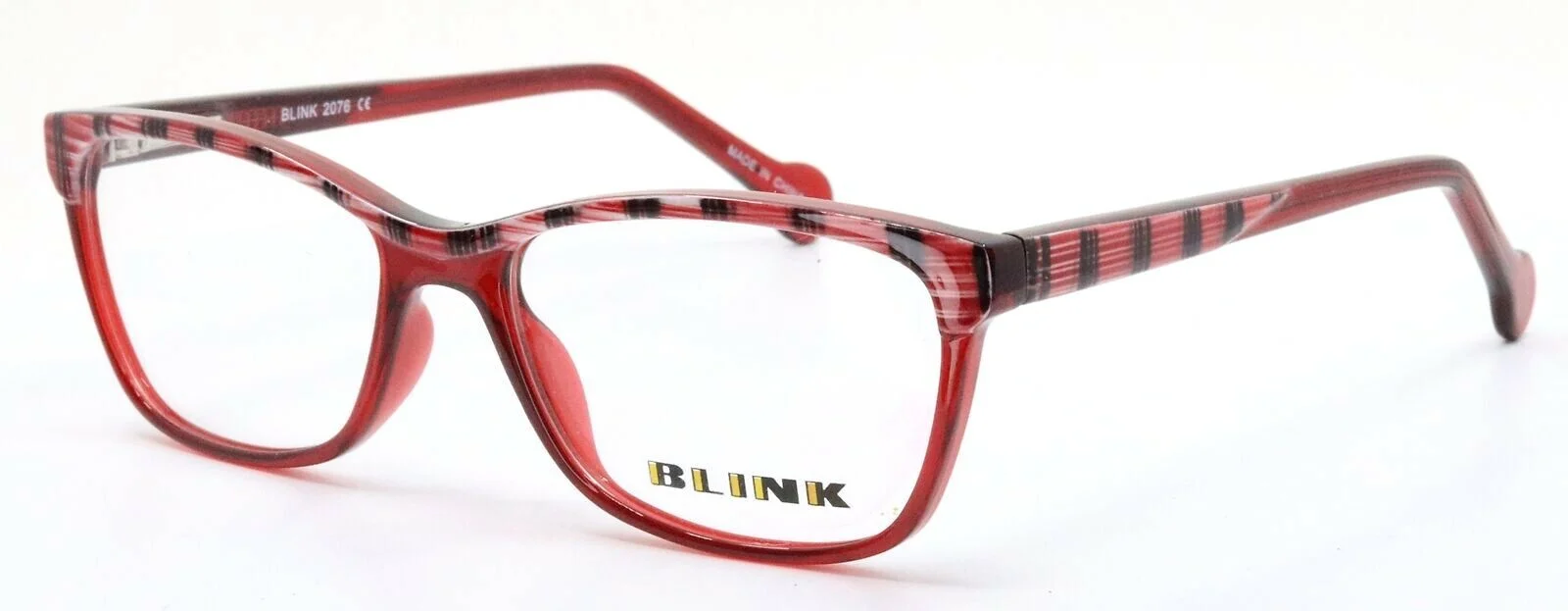 BLINK 2076 C02 Red Cat Eye Womens Full Rim Eyeglasses Frames 49-16-130 1