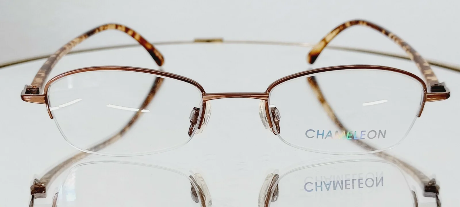 BLINK Chameleon Eyeglasses C11 brown interchangeable temple NEW 47-18 kid child 3