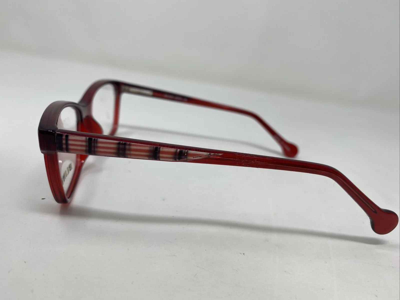 BLINK KIDS EYEGLASSES FRAME 2076 02 49-16-130 BURGUNDY/STRIPED FULL RIM LN94 3