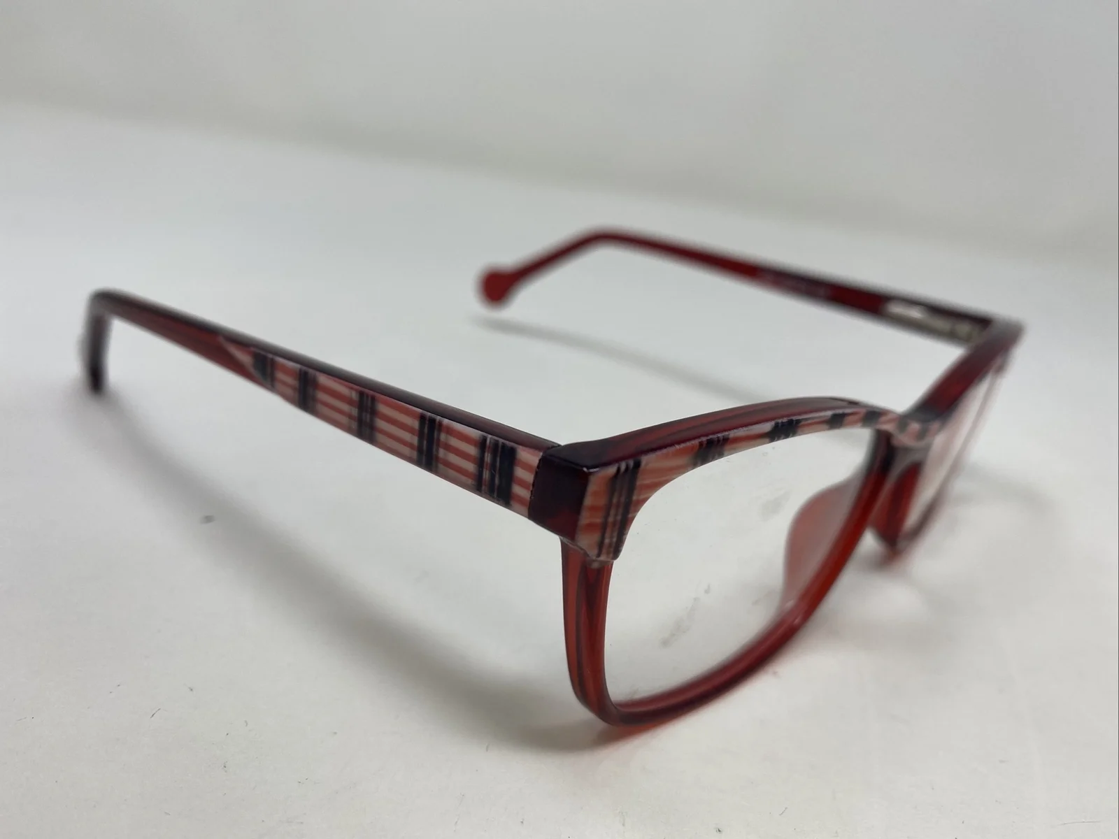 BLINK KIDS EYEGLASSES FRAME 2076 02 49-16-130 BURGUNDY/STRIPED FULL RIM LN94 4