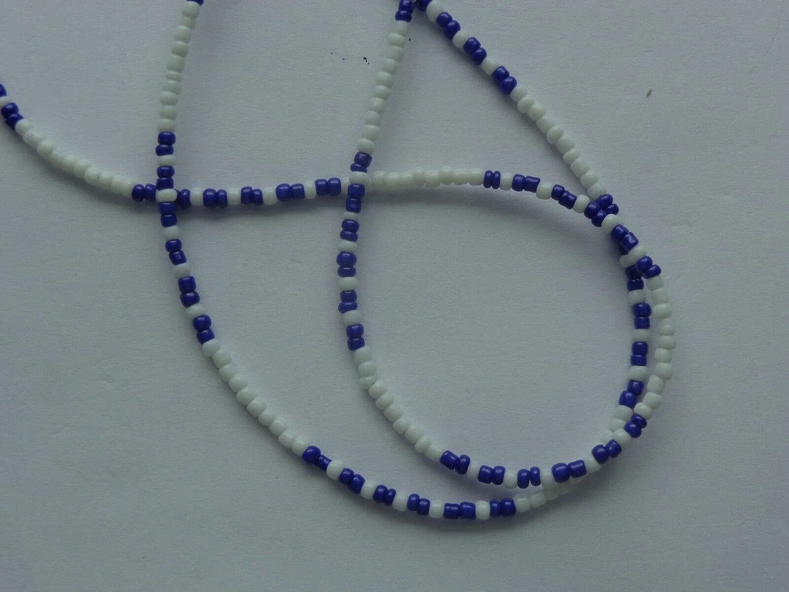 BLUE DOUBLE SIDED EVIL EYE PROTECTION BEADED EYEGLASS HOLDER NECKLACE CHAIN 3