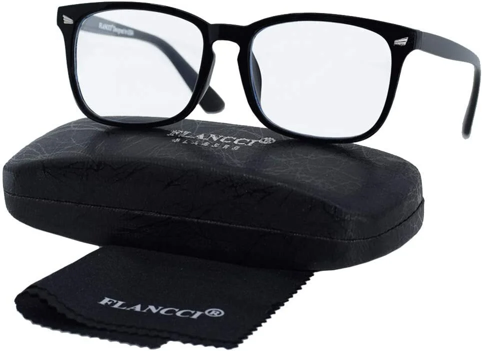 Blue Light Blocking Computer Gamer Gaming Glasses Eyeglasses Men & Women w/ Case 2