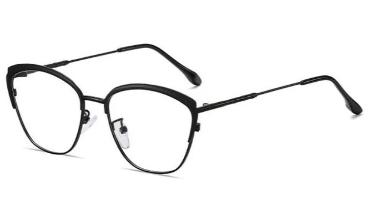 Blue Light Glasses Retro Cat Eye Photochromic Transition Lenses Computer Glasses