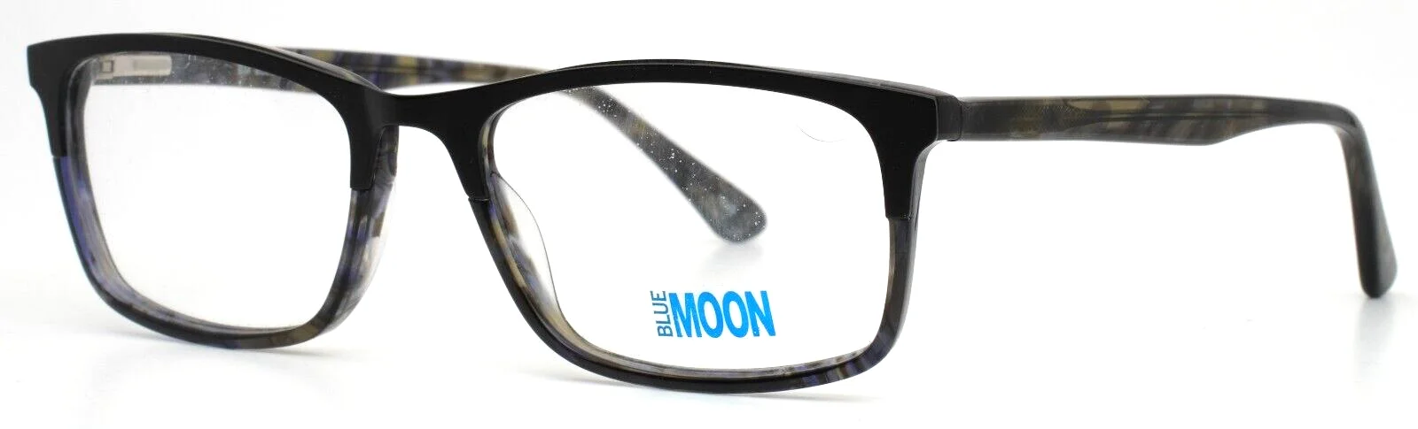 BLUE MOON 8000 Grey Mens Rectangle Full Rim Eyeglasses 54-18-145 B:35