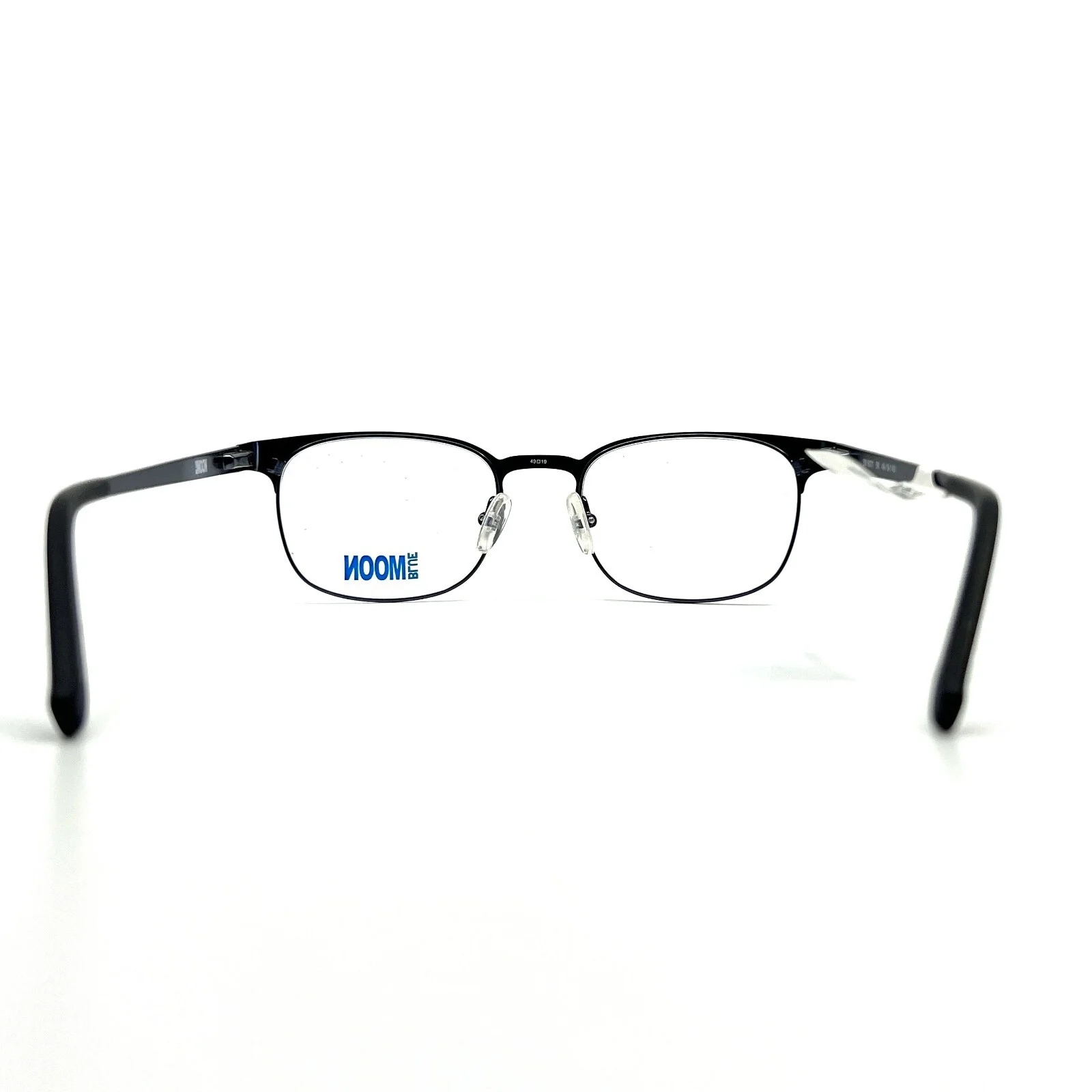 Blue Moon BM 6001 BK Black Rectangular Horn Rim Eyeglasses Frames 49[]19 140 mm 4