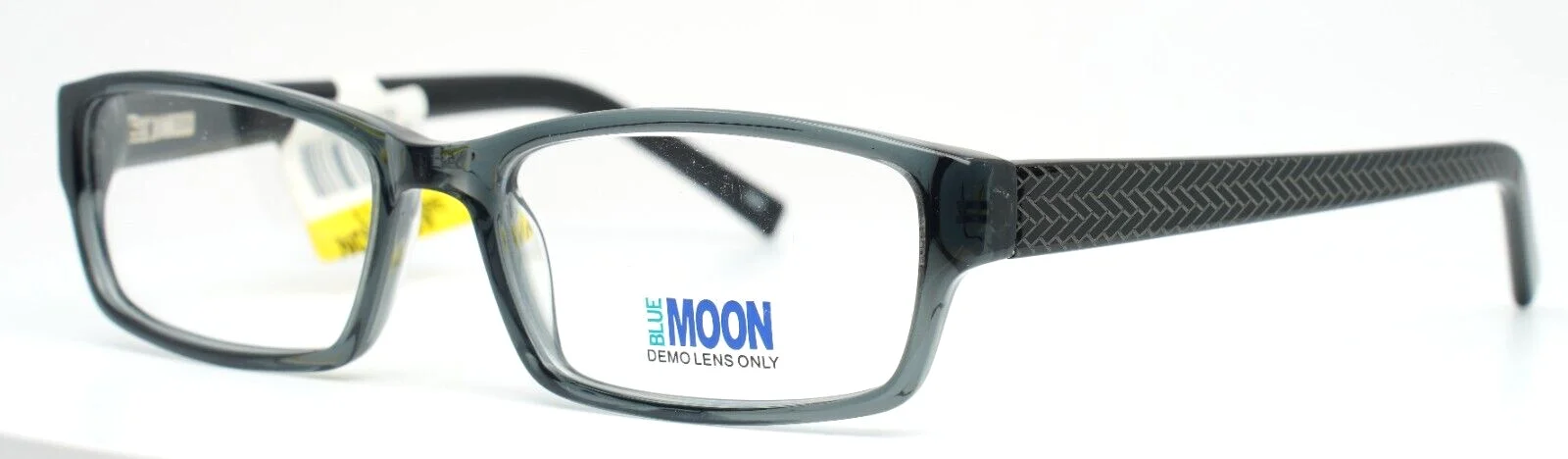 BLUE MOON BM2007 Blue Gray Mens Rectangle Full Rim Eyeglasses 53-17-135 B:28
