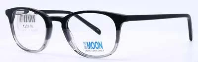 Blue Moon BM6005 BK Black Mens Round Full Rim Eyeglasses Frames 48-21-140 B:38