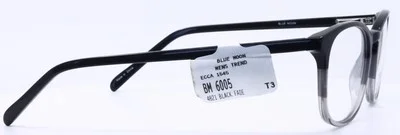 Blue Moon BM6005 BK Black Mens Round Full Rim Eyeglasses Frames 48-21-140 B:38 4