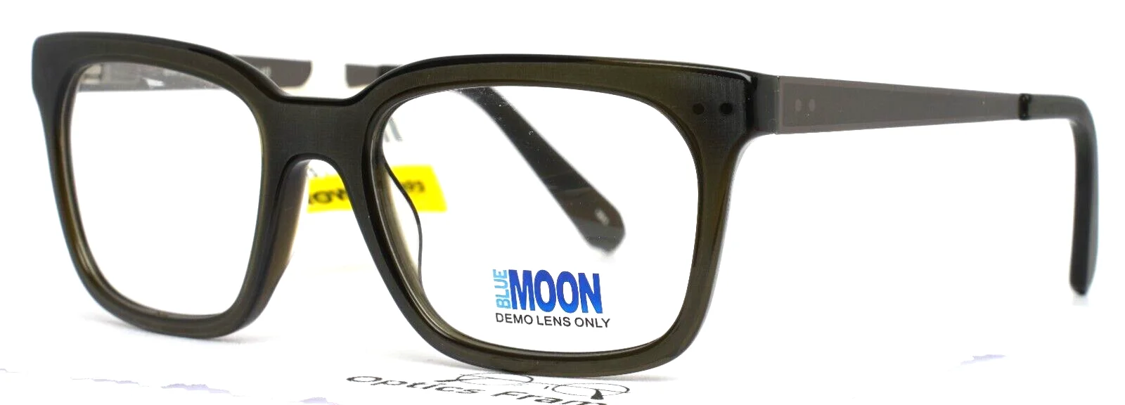 BLUE MOON BM6008 BK Black Mens Square Full Rim Eyeglasses 51-19-140 B:38