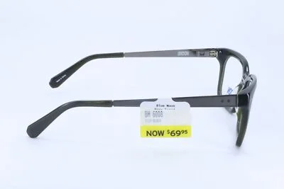 Blue Moon BM6008 Black Square Men Full Rim 51-19-140 Eyeglasses Frames 4
