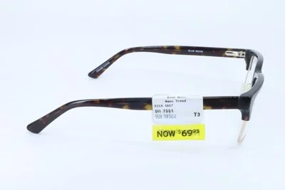 Blue Moon BM7004 Tortoise Square Men Full Rim 55-18-140 Eyeglasses Frames 4