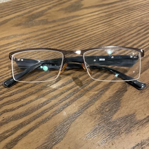 Blue Moon Eyeglass Frames Only 52-18-140 BM1007 GM Silver Black