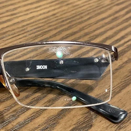 Blue Moon Eyeglass Frames Only 52-18-140 BM1007 GM Silver Black 4