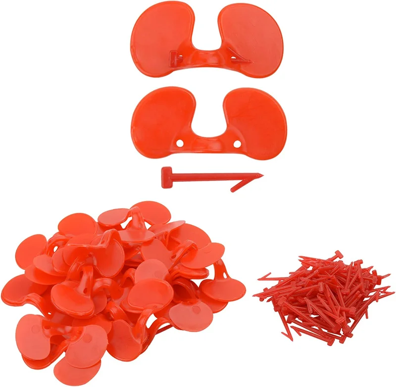 Bluecell World 100 Pieces Chicken Goggles Pheasant Poultry Blinders Spectacles A 2