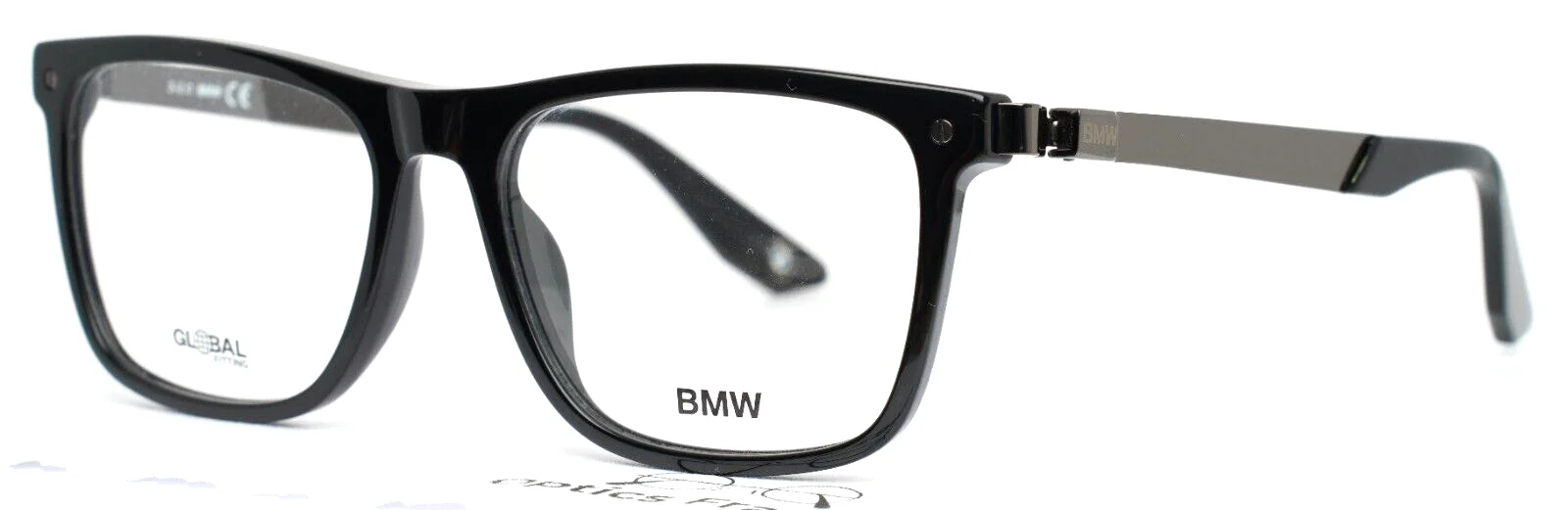 BMW BW5002-H 001 Black Mens Square Full Rim Eyeglasses 52-16-145 B:39