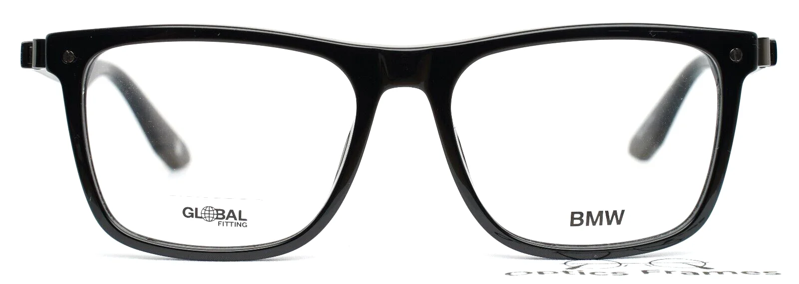 BMW BW5002-H 001 Black Mens Square Full Rim Eyeglasses 52-16-145 B:39 2
