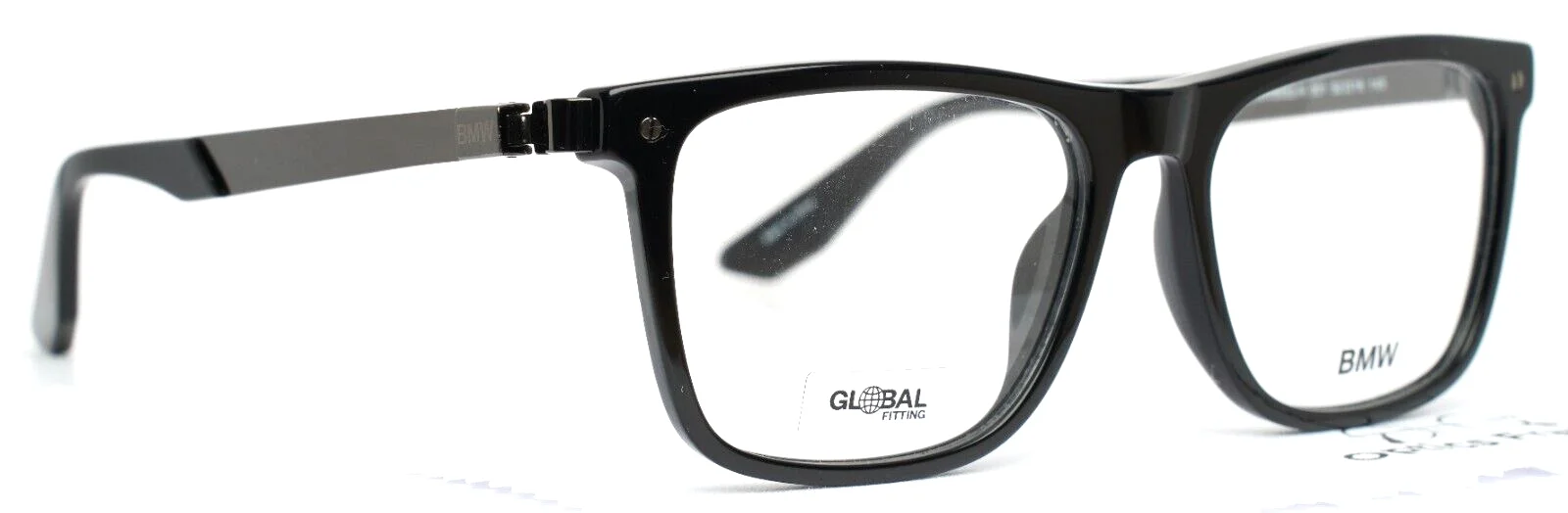 BMW BW5002-H 001 Black Mens Square Full Rim Eyeglasses 52-16-145 B:39 3