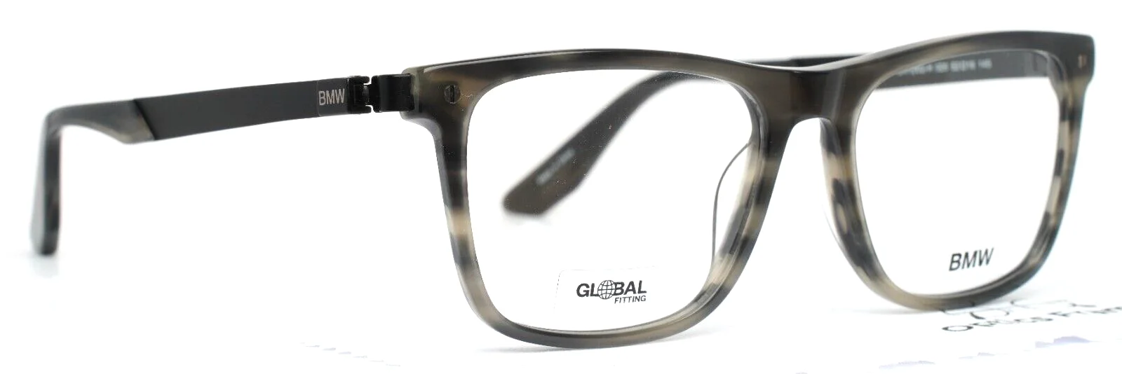 BMW BW5002-H 020 Gray Mens Square Full Rim Eyeglasses 52-16-145 B:39 3