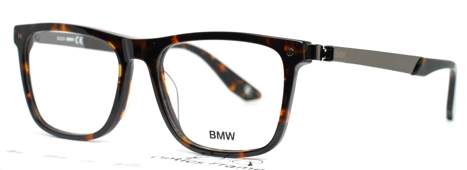 BMW BW5002-H 052 Dark Havana Mens Square Full Rim Eyeglasses 52-16-145 B:39