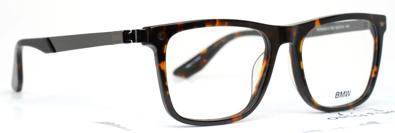 BMW BW5002-H 052 Dark Havana Mens Square Full Rim Eyeglasses 52-16-145 B:39 3
