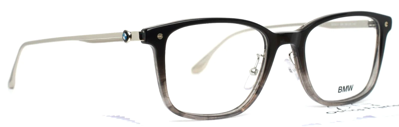 BMW BW5014 005 Black Mens Square Full Rim Eyeglasses Frames 54-20-145 B:41 3