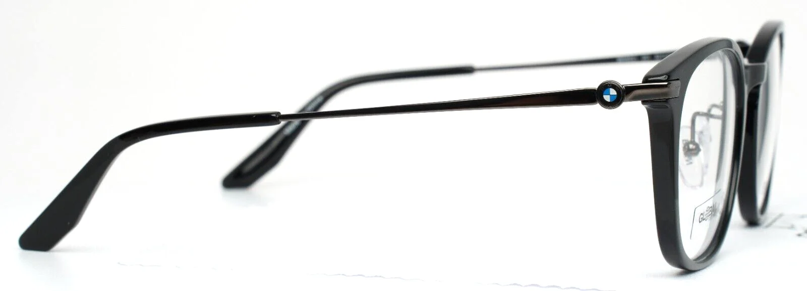 BMW BW5021 001 Shiny Black Unisex Round Full Rim Eyeglasses 52-22-145 B:44 4