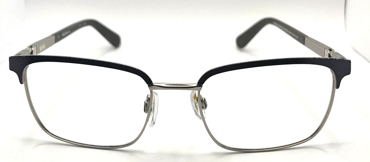 BMW Collection B6031 Black Silver Metal Eyeglasses Frame 53-18 135 Japan READ 2