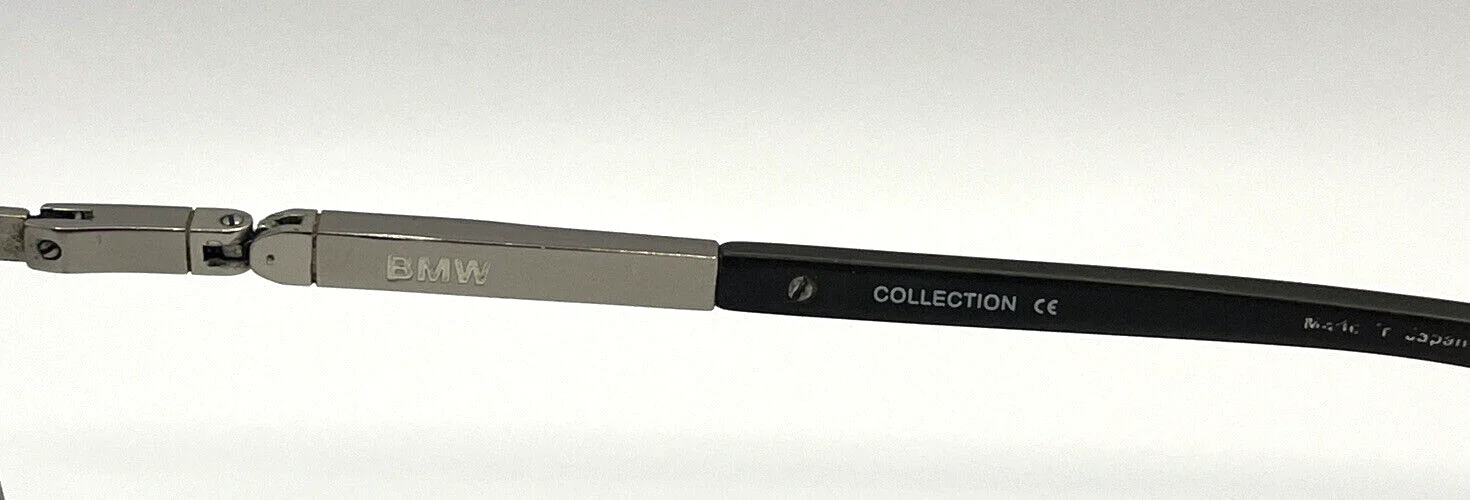 BMW Collection B6031 Black Silver Metal Eyeglasses Frame 53-18 135 Japan READ 3