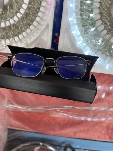 BMW Eyeglasses Frames B61065 107 51-19-142 Titanium/soft Silicon Half Rim Rare 1