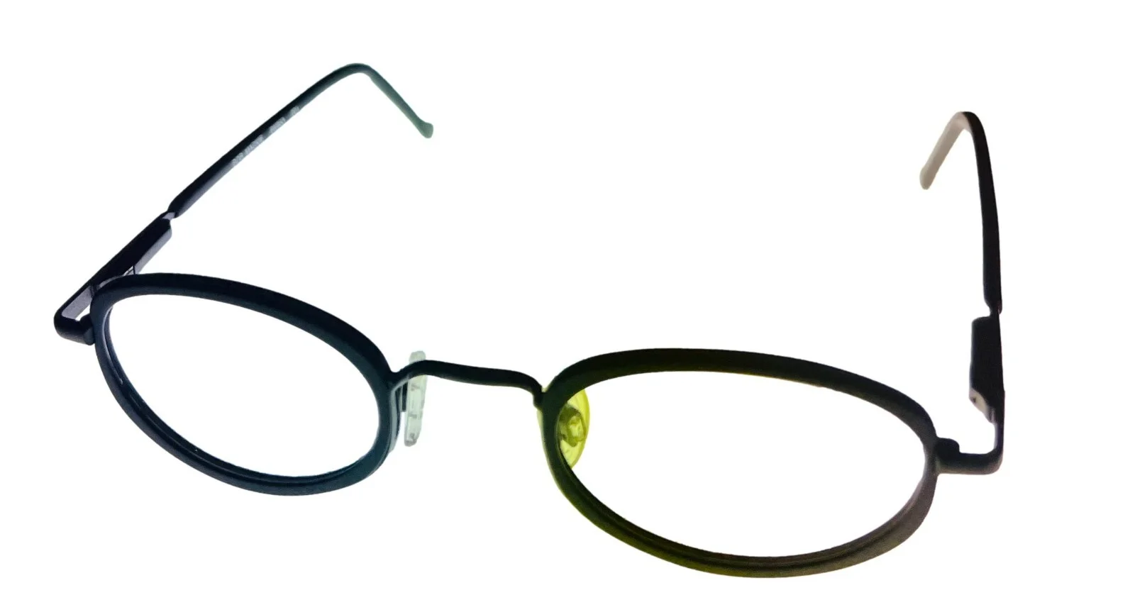 Bob Mackie Ophthalmic Black Soft Oval Metal Frame, BM 853 46mm 1