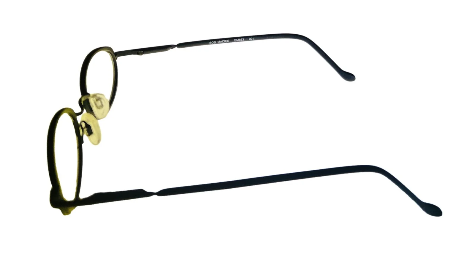 Bob Mackie Ophthalmic Black Soft Oval Metal Frame, BM 853 46mm 3