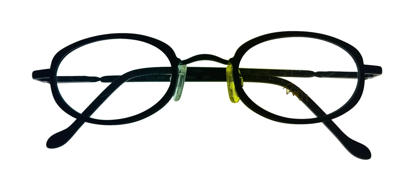 Bob Mackie Ophthalmic Black Soft Oval Metal Frame, BM 853 46mm 4
