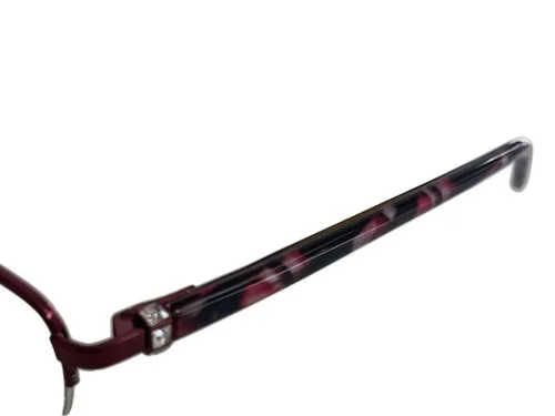 Bob Mackie Womenes B113 BUR Eyeglass Frames Size 55-16-140 2