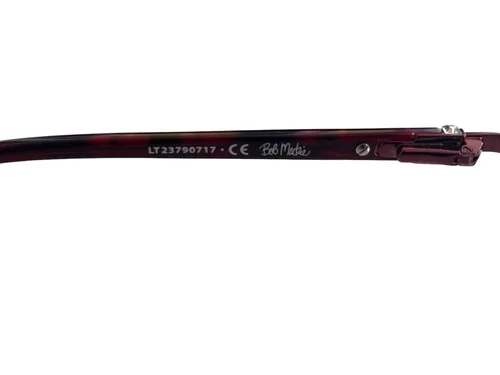 Bob Mackie Womenes B113 BUR Eyeglass Frames Size 55-16-140 3