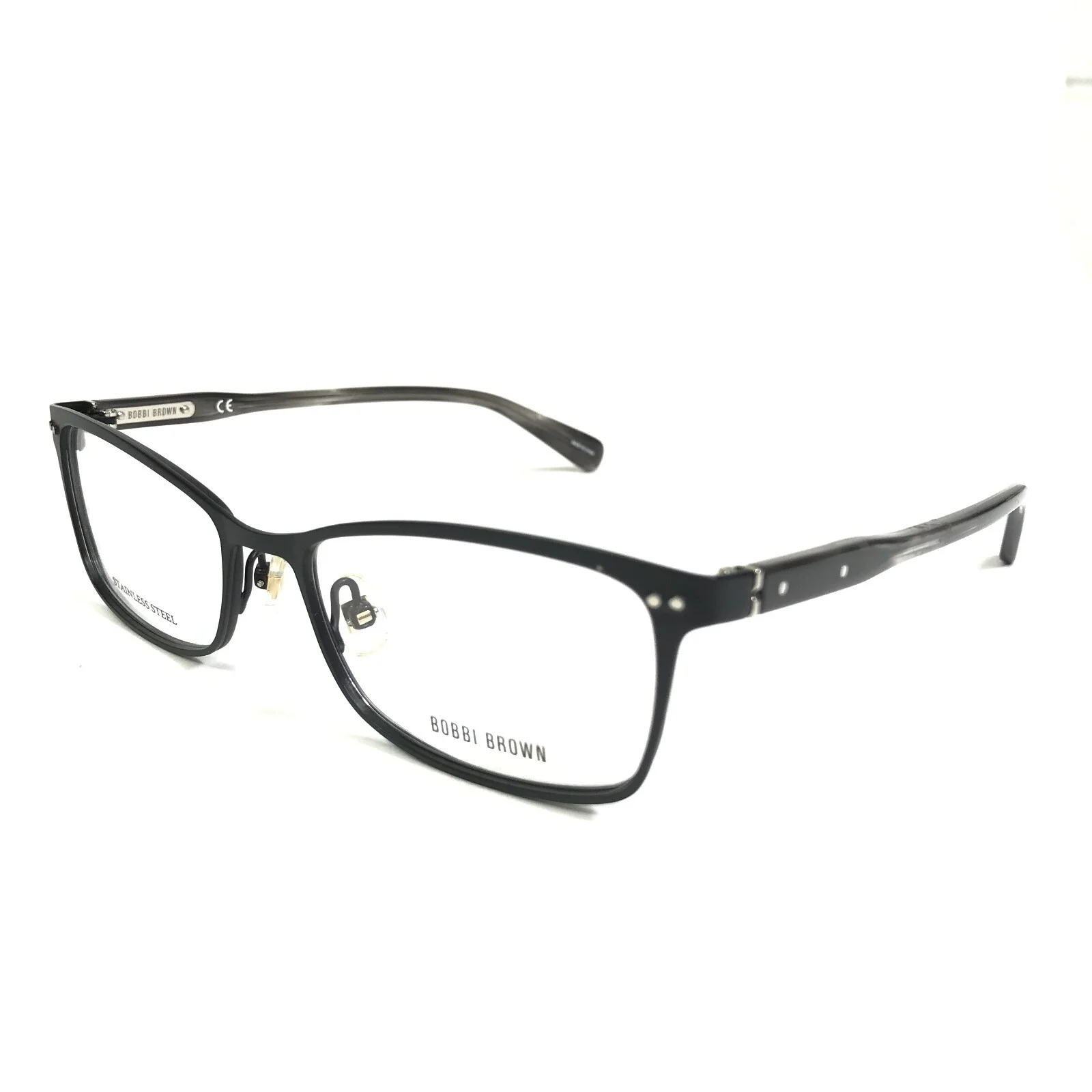 Bobbi Brown Eyeglasses Frames THE JILL 003 Black Brown Rectangular 52-16-140