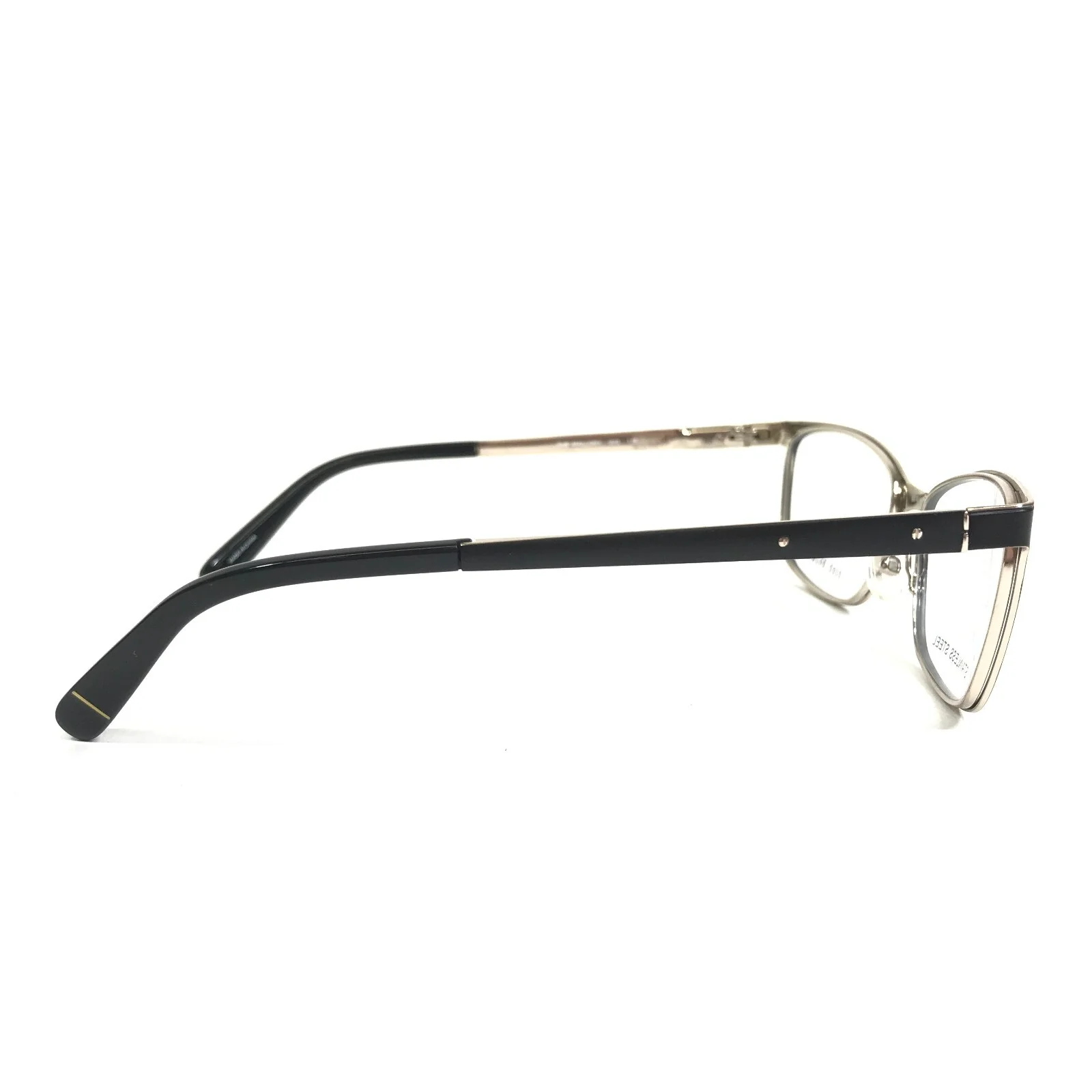Bobbi Brown Eyeglasses Frames THE MALLORY 003 Black Silver Cat Eye 52-16-135 3