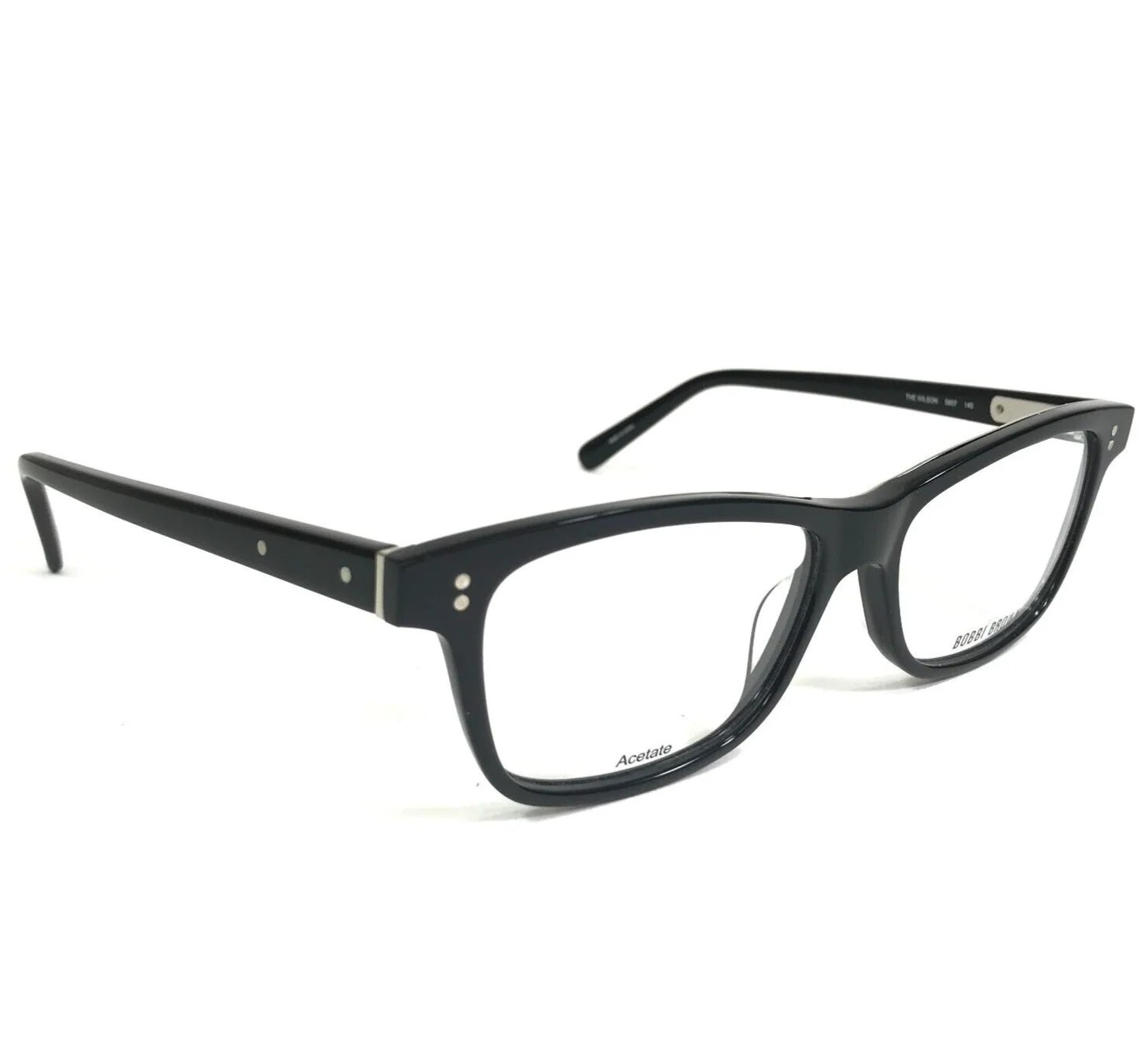 Bobbi Brown Eyeglasses Frames THE WILSON 0807 Black Rectangular 51-15-140