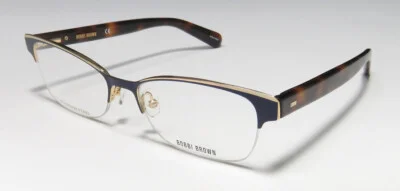 BOBBI BROWN THE BAXTER SEMI MATE NAVY/TORTOISE CAT EYE WORK/OFFICE EYEGLASSES